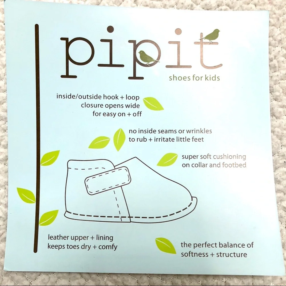 Pipit Suede Stripe Baby Shoes Sky-Red Size 3 - Picture 8 of 11